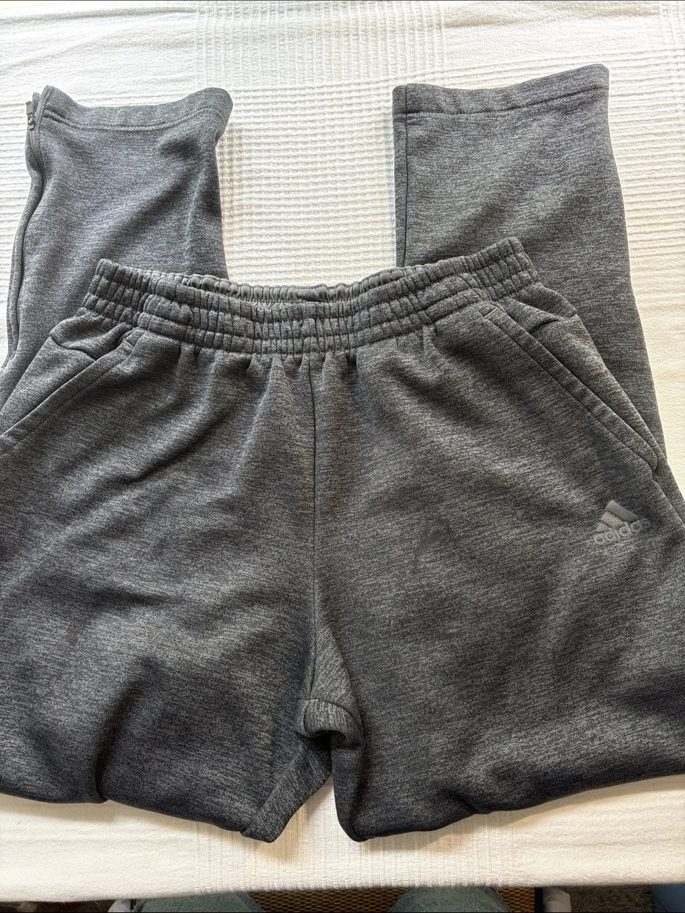 adidas Kids Dark Gray Heather Jogger Sweatpants